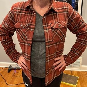 Ladies Dickies quilted flannel snap jacket